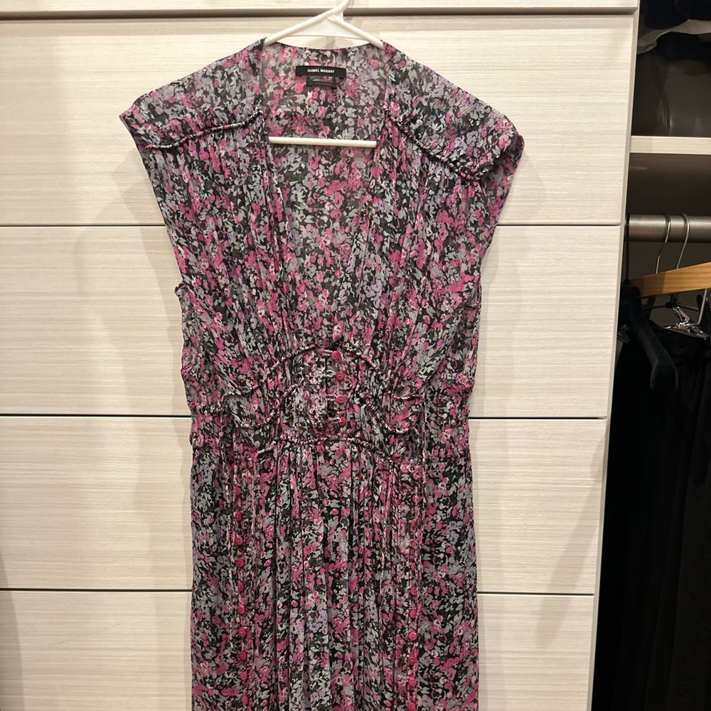 Isabel marant silk mini dress